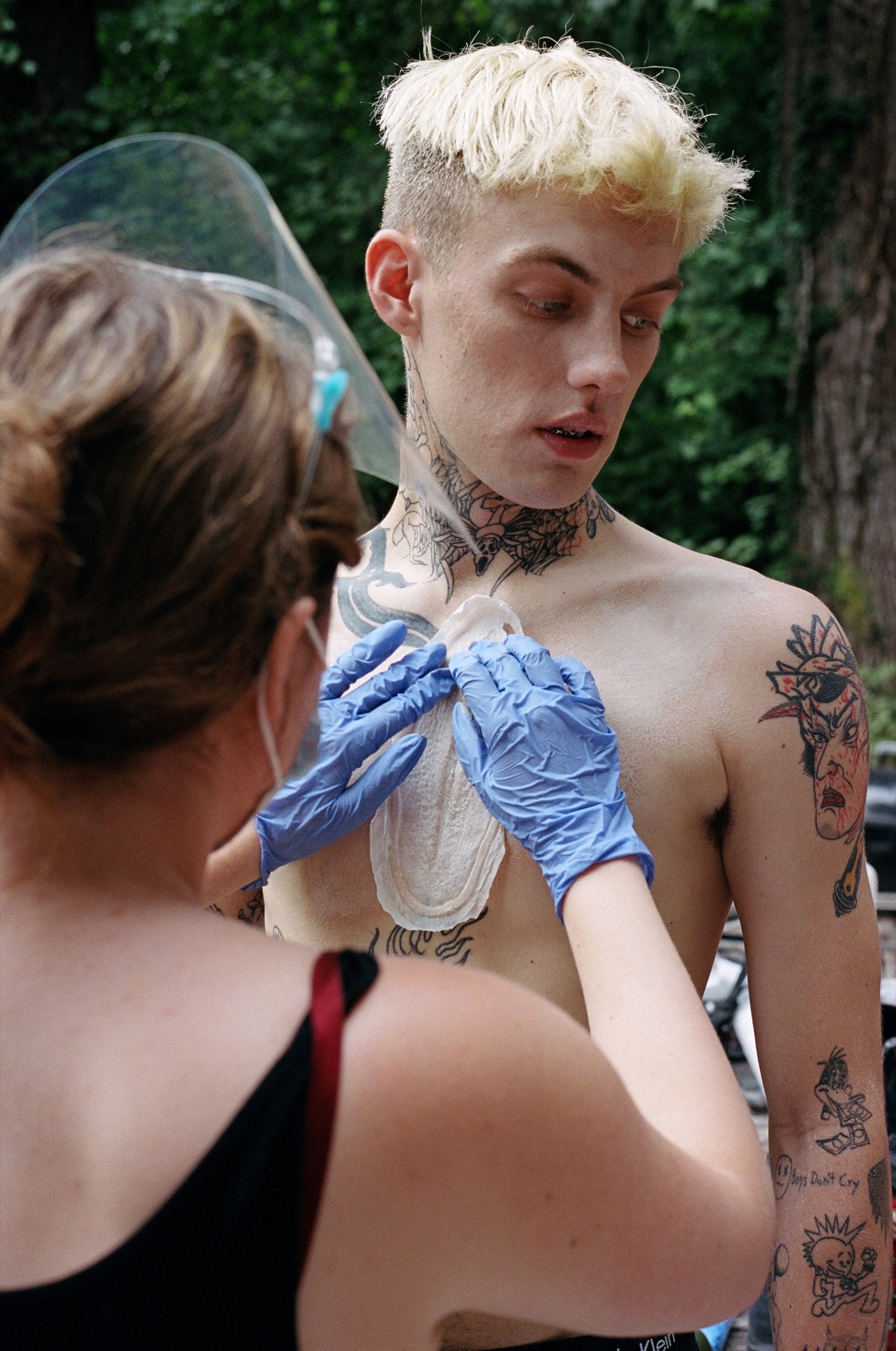 Duct Tape Lips music video behind the scenes photographed by Nico Gilmore