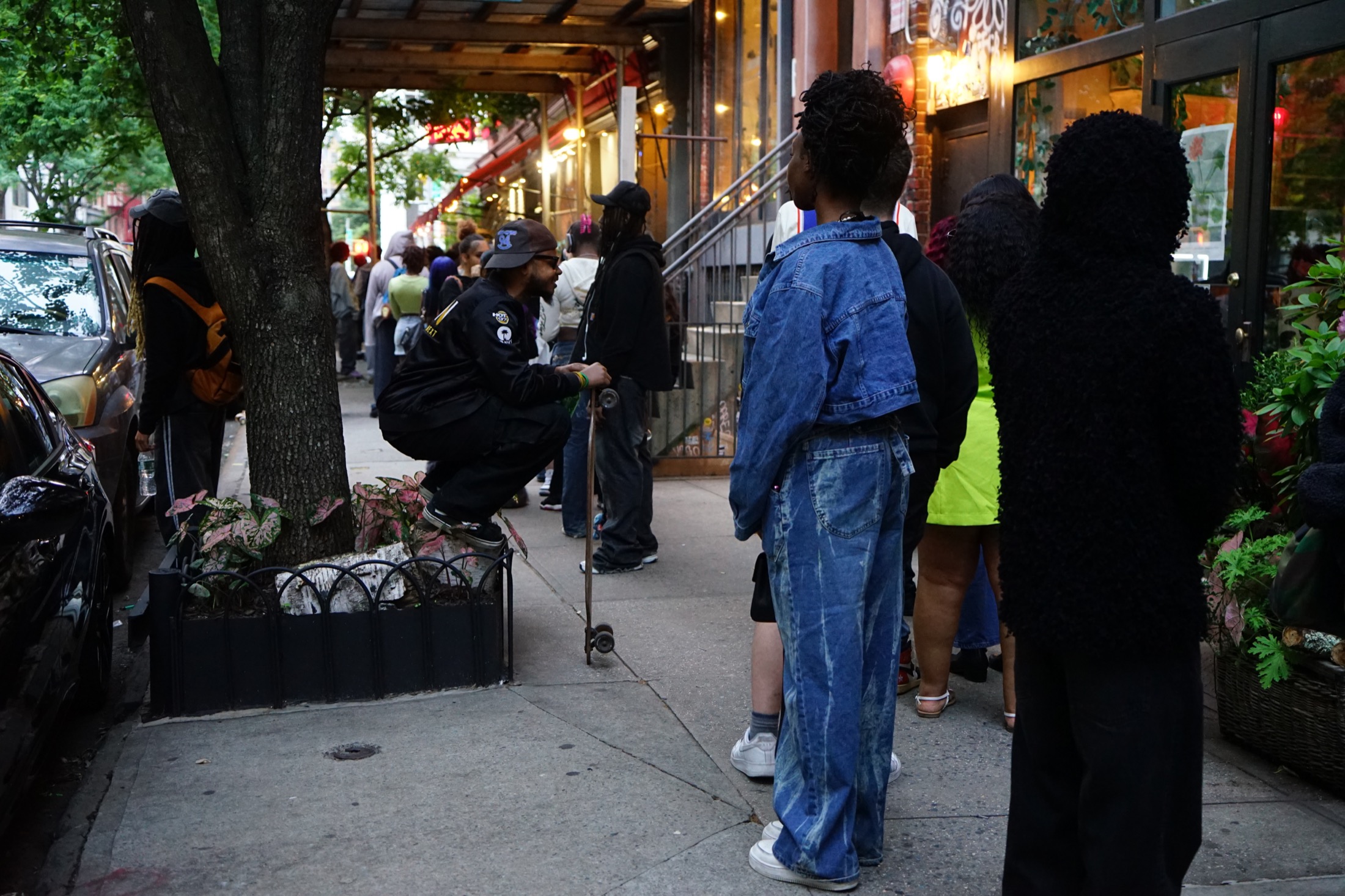 Line outside Bowery Electric for Enjoy The Ride photographed by Ellen Lee