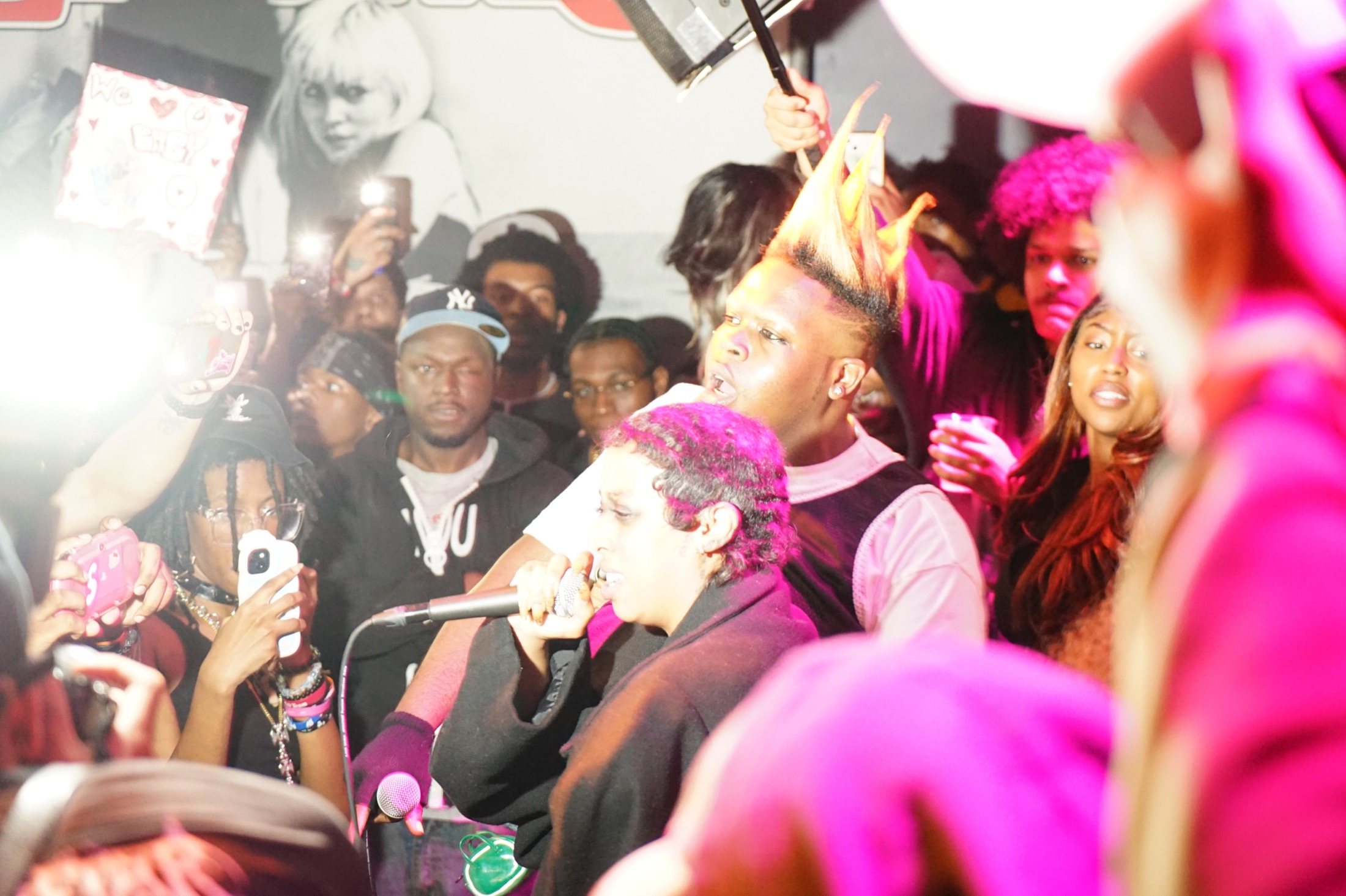 Baby Osamaa performing inside the Enjoy The Ride crowd photographed by Ellen Lee