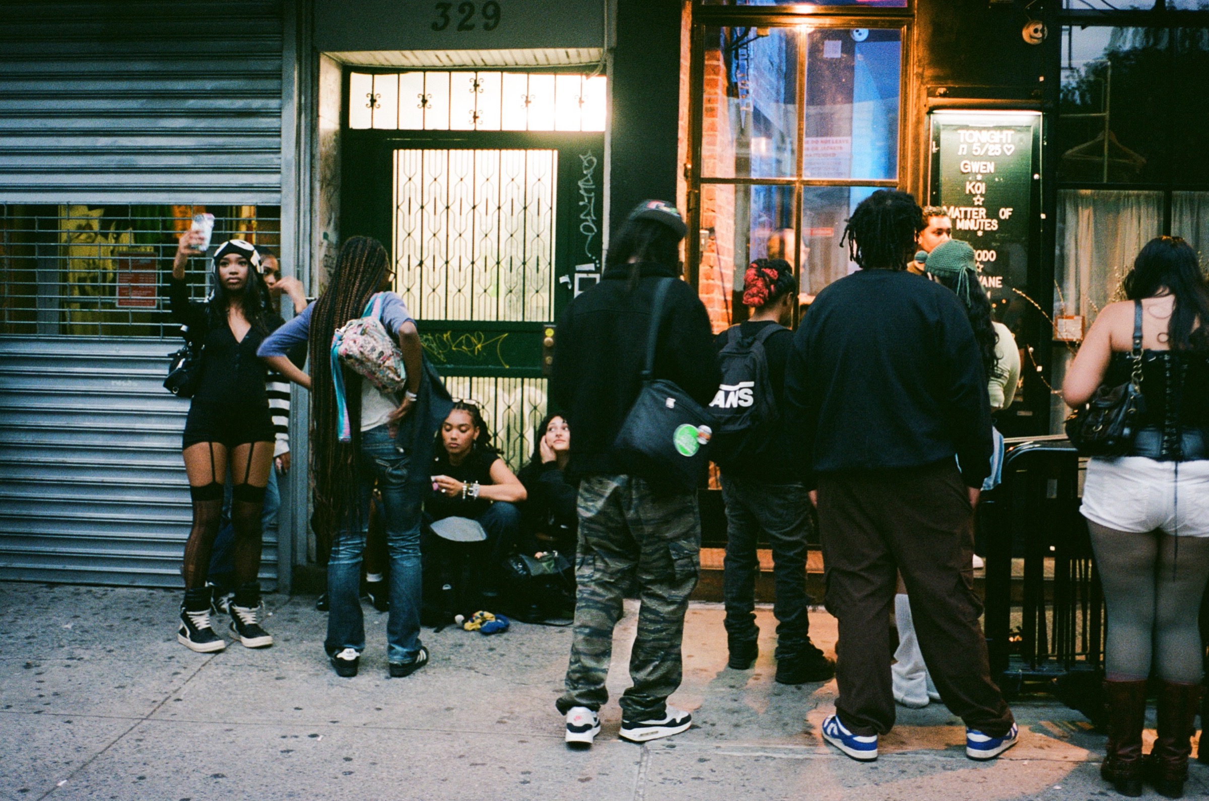 Baby Osamaa performing inside a packed Bowery Electric photographed by Ellen Lee