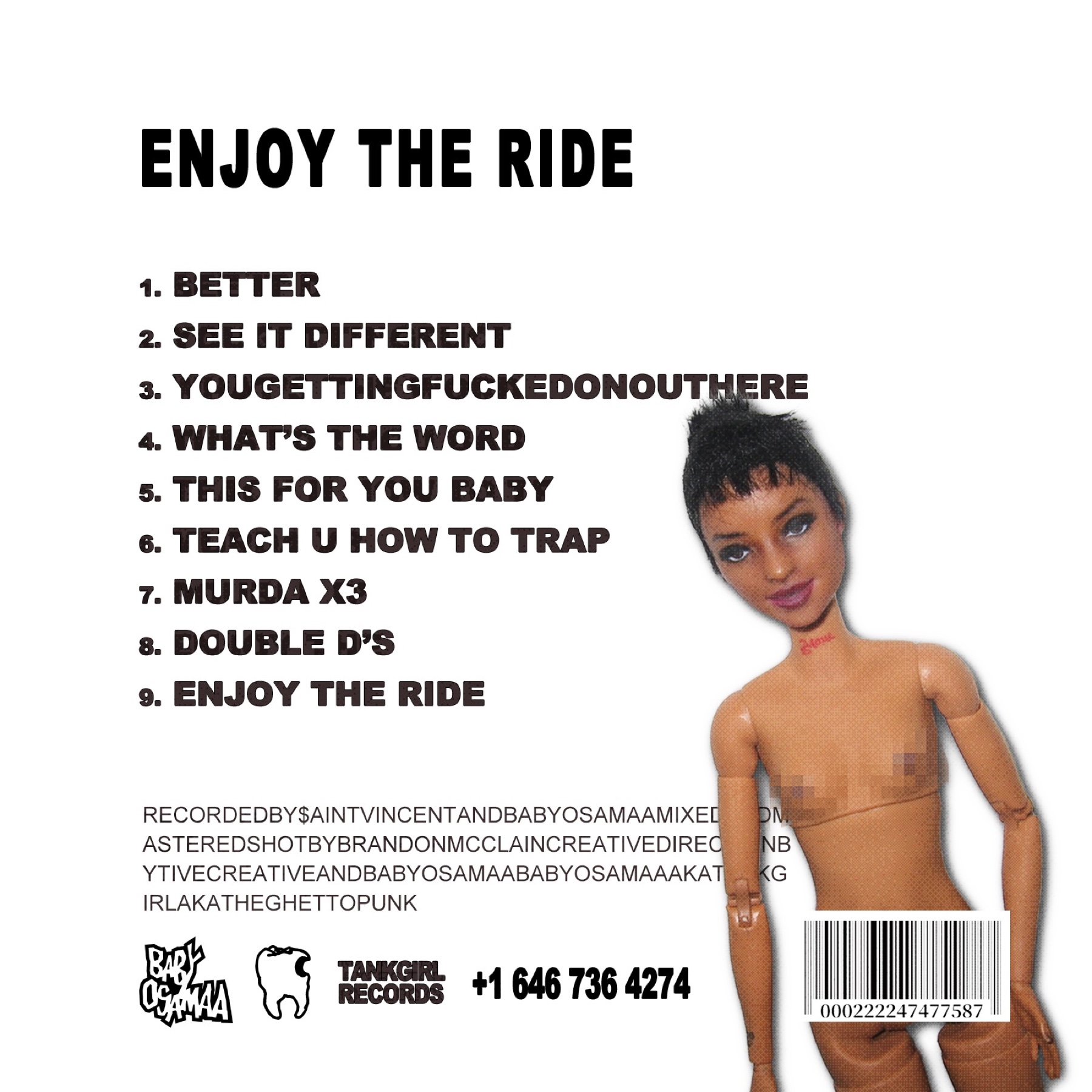 Enjoy The Ride tracklist and campaign credits