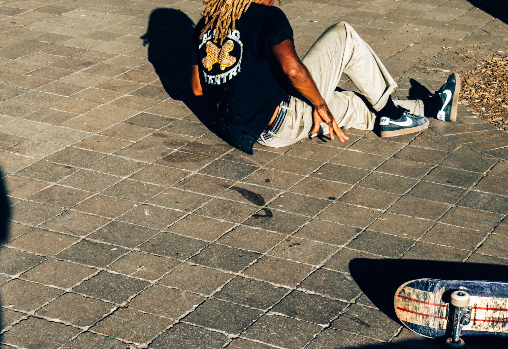 Marino Infantry skater landing on the plaza photographed by Levi Berlin