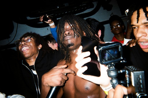 Pasto Flocco performing inside the #TWLG release party crowd