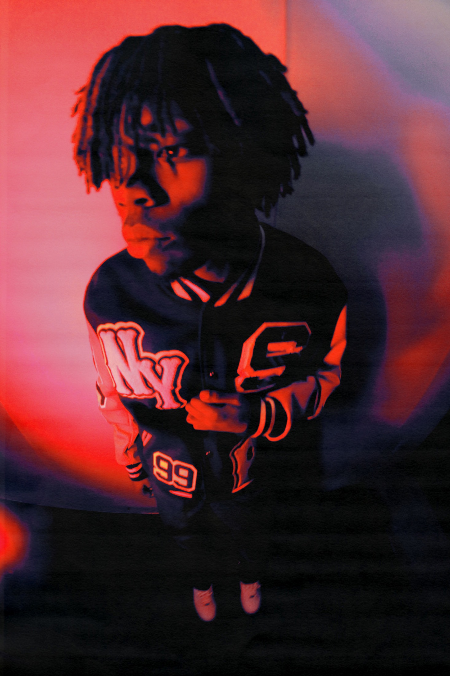 Pasto Flocco red portrait for Sneakersnstuff by Yu.Lez