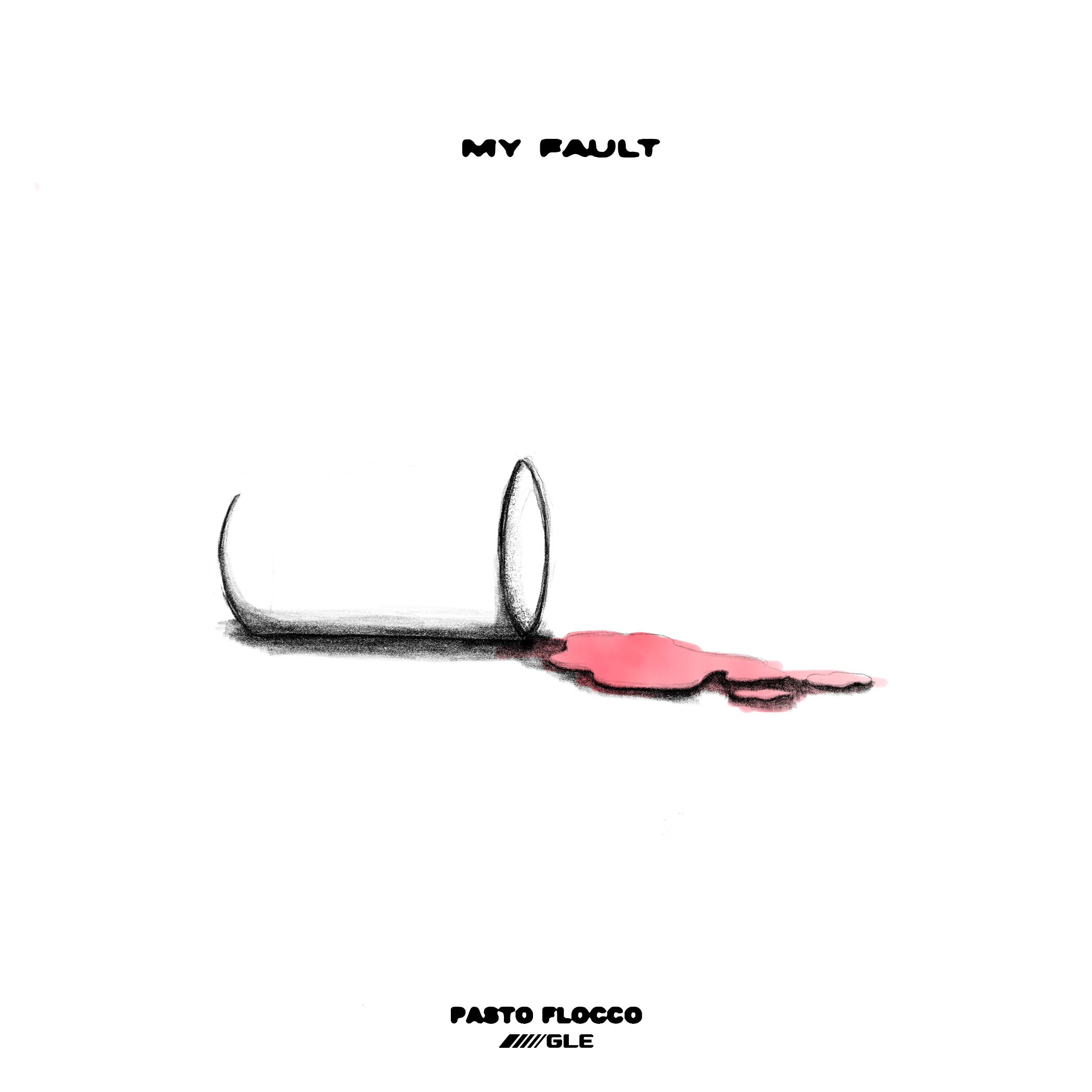 My Fault by Pasto Flocco single cover artwork drawn by Malcolm Ransome